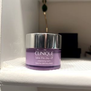 Clinique Take the Day Off Cleansing Balm, eye makeup remover.